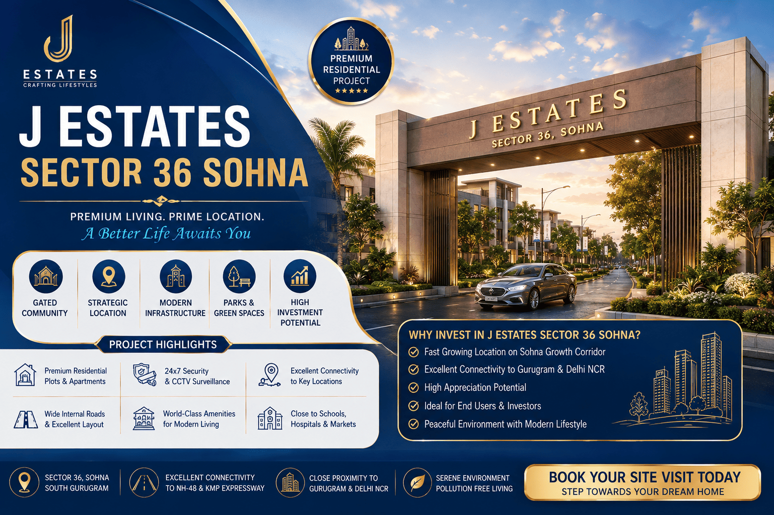 J Estates Sector 36 Sohna - Senior Living Apartments